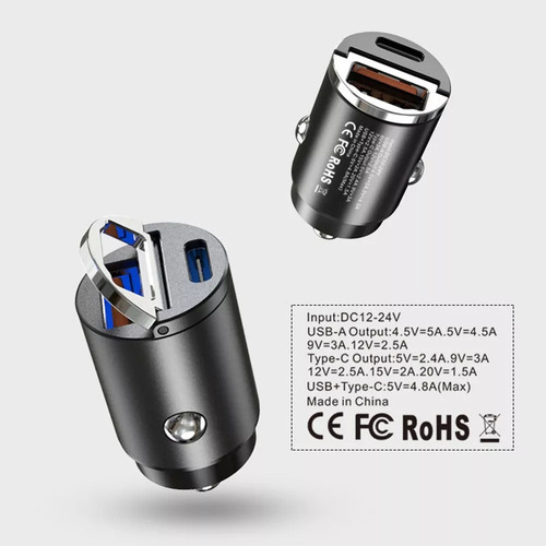 Nuevo Super Mini Car Iseiro De 30 W De Carga Rápida...