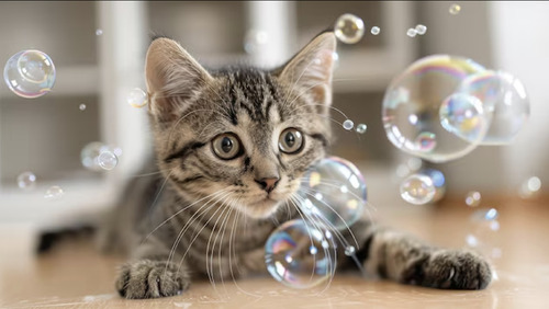 Burbujas De Catnip Para Gatos