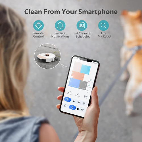 Robot Aspiradora 2500pa Google Home Alexa - Honiture Q6 Lite Blanco
