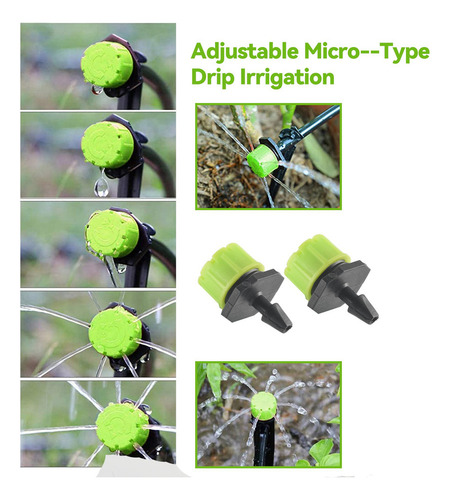 Sistema De Riego Por Microgoteo Ajustable Wate De 100 Piezas
