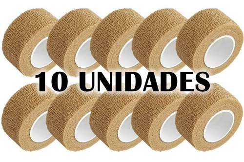 10un. Bandagem Elástica Ades. Flexível S/ Látex 2,5cm X 4,5m