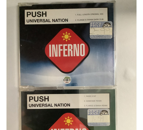 Push - Universal Nation Cd Singles 1&2 Trance Europa 1999