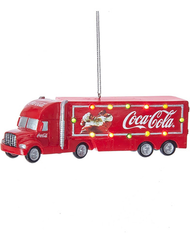 Camion De Coca-cola Kurt Adler 5 Con Luces Estandar