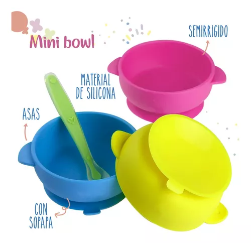 Bowl Silicona Orejita Antideslizante Sopapa Bebe Plato Hondo