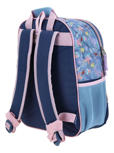 Mochila Princesas Ariel Agry Kinder Backpack Pr70756-9 Color Azul Diseño De La Tela Sirenita