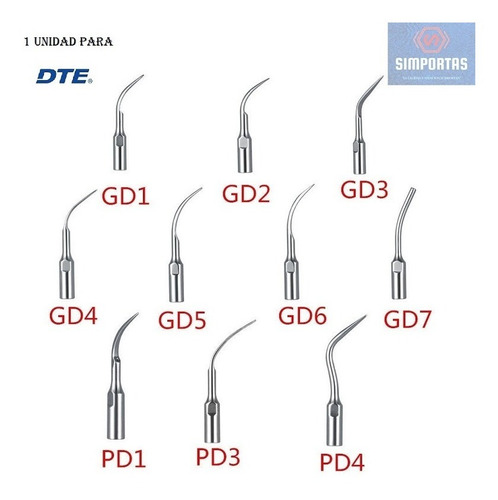 Puntas Scaler Ultrasonido Cavitron Dte/satelec Unidad 