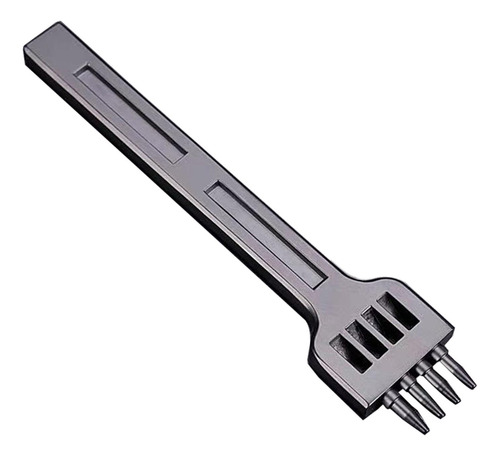 Perforadora De Cuero Para Perforar Filas 4 Mm 4 Puntas Negro