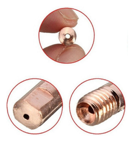 10 Bicos Tubo De Contato 0,8mm P/ Tocha Migflex Boxer