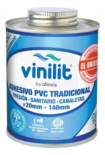 Adhesivo Para Pvc Tradicional Vinilit 240cc Con Aplicador