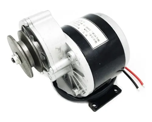 Motor El ctrico 250w 12v Dc Brushed Polea Pi on Y Cadena