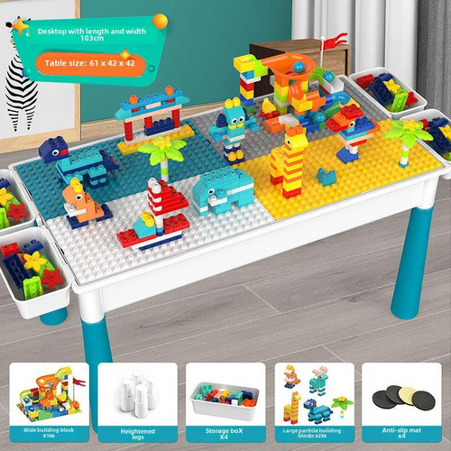 Mesa De Construcción Compatible Con Grandes Bloques De Lego