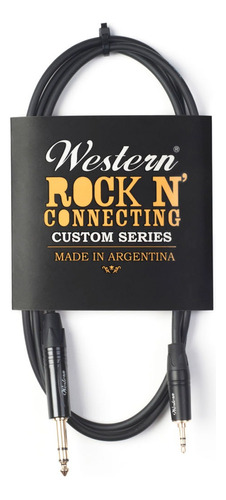 Cable Western Mini Plug 3 Mts St 3.5mm-plug Trs 1/4 5mm