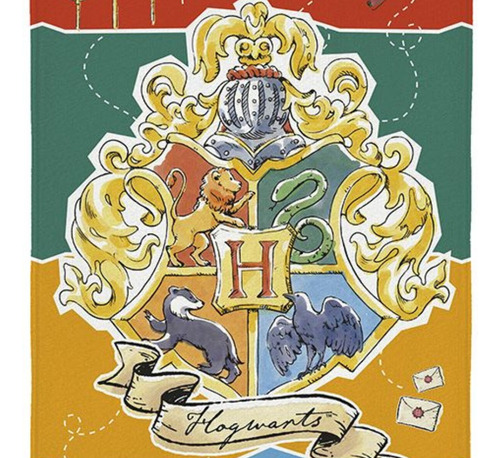 Toalha Aveludada Estampada 70cm X 1,40m Infantil Cor Harry Potter Lisa