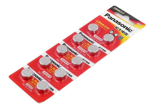 Imagen 2 de 3 de Pila Panasonic Tira 10 Lr44 Ag13 A76 Lr1154 Sr44 357