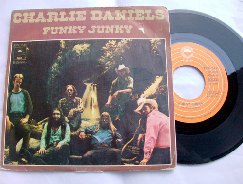 Charlie Daniels - Funky Junky / Midnight Lady Single 1977 Ex (Usado)
