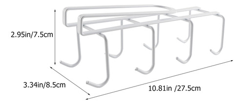 Estante Para Tazas De Café Para Debajo Del Armario, Soporte