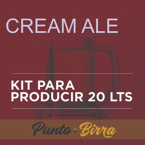 Kit Insumos Cream Ale Premium 20l Art. Punto Birra
