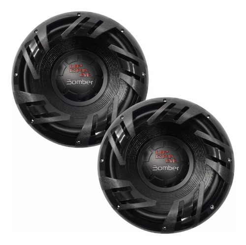 Kit 2 Alto Falante Subwoofer 12 Pol Bomber Upgrade 400w