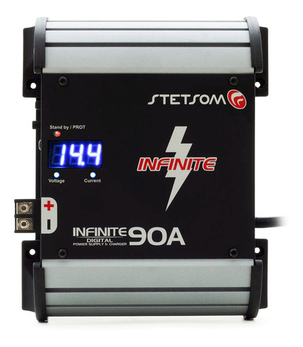 Fonte Carregador Stetsom Infinite 90a Voltímetro Digital 12v Cor Preto