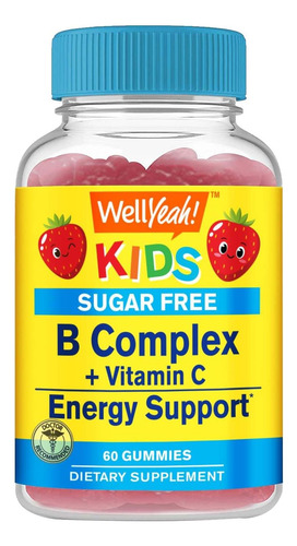 Gomas Sem Açúcar Do Complexo De Vitamina B Wellyeah Kids | C