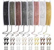 Comprar 24m Collar Cadenas Rollo 8 Colores Cadenas Para Hacer Joyas