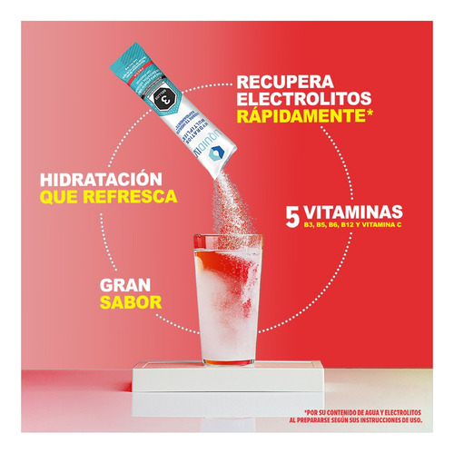 Liquid I.v. Bebida Hidratante Sabor Fresa 8 Sobres