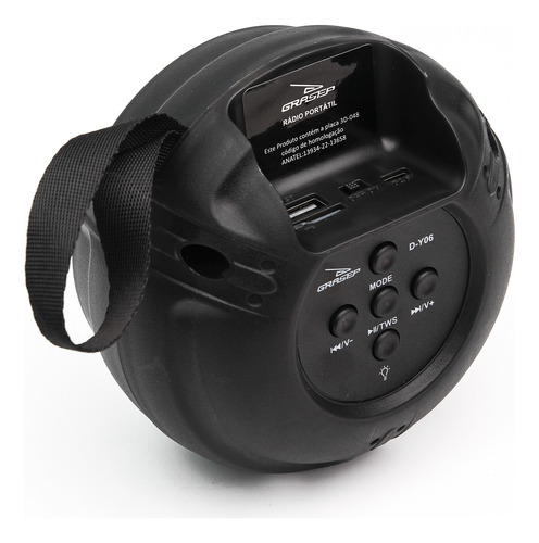 Caixa De Som Portátil 5w Rms Bluetooth Amplificada Tws Mp3