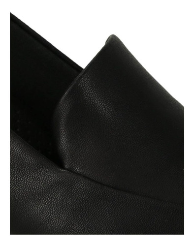 Imagem 6 de 6 de Sapato Feminino Piccadilly Slipper 110102 Salto Médio Preto