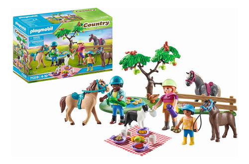 Set De Picnic Con Caballos Playmobil Diversión Al Aire Libre