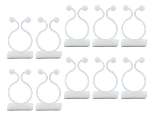 10 Uds. De Abrazadera De Ratán Para Pared, Clips De