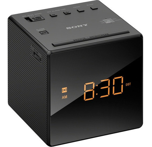 Sony Am/fm Compacto Radio Reloj Despertador Con Fácil De