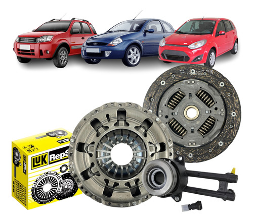 Kit Embreagem + Atuador Fiesta 1.6 8v Zetec Rocam 2006 2014