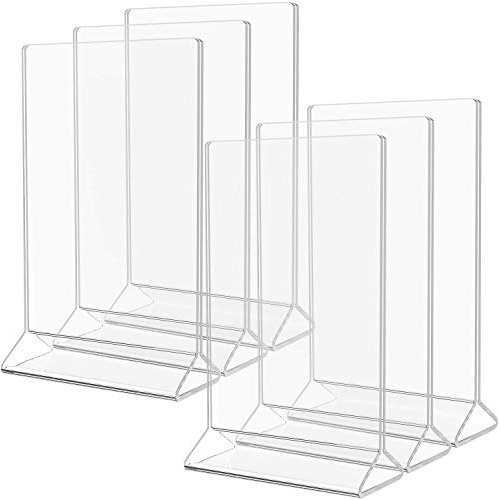 Soporte Acrílico Carteles, Pantalla Tarjetas De Mesa, ...