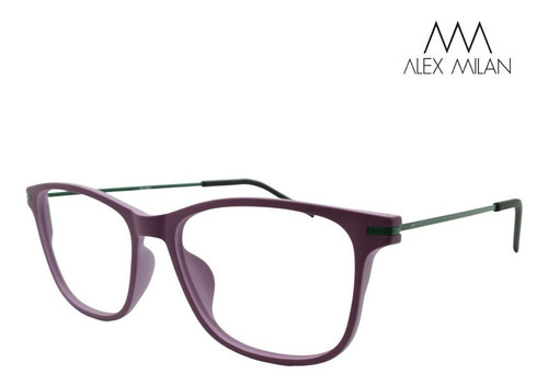 Armação De Grau Oculos Feminino Leve Flexível Am 165 Roxo