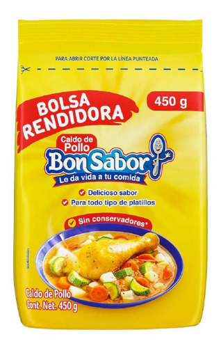 Caldo De Pollo En Polvo Bon Sabor 450g