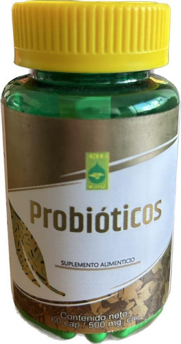 Probioticos 60 Caps 500mg C/u Producto Calidad 100% Natural Sabor Insaboro