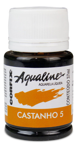 Tinta Aquarela Aqualine Corfix 37ml Cor Castanho - 05
