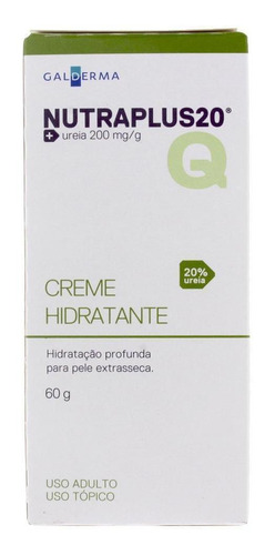 Creme Hidratante Nutraplus 60g Caixa Hipoalergênico
