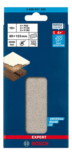 Lija Expert M480 10 Unidades 2608901205 Bosch