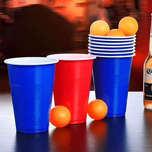 Jogo De Bebidas Beer Pong Com Copos E Bolinhas