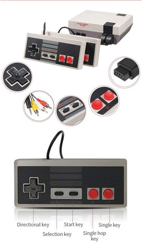 Mini Consola Retro Nes 620 Juegos En 1 Dos Controles