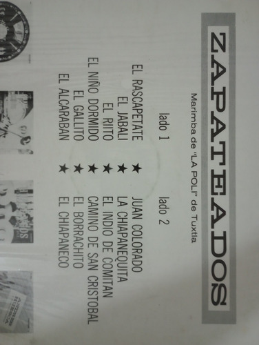 Lp Vinil Marimba La Poli De Tuxtla - Zapateados (Usado)