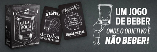 Cala A Boca E Bebe Logo - Jogo De Cartas - Buró