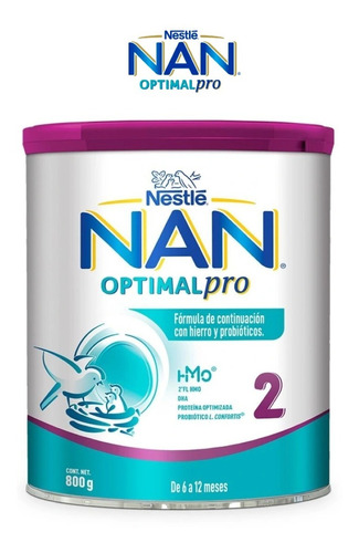 Nestle Nan Optimal Pro - 800 Grs - Etapa 2 (6 A 12 Meses)