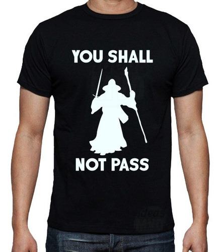 Remera The Lord Of The Rings Gandalf (negra) Ideas Mvd