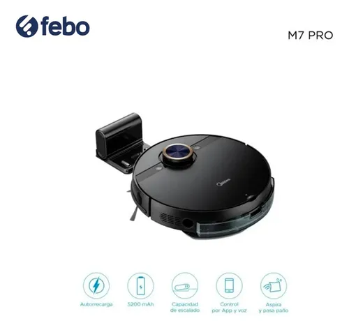 Aspiradora Robot Trapeadora Midea M7pro - Queoferta.uy Negro