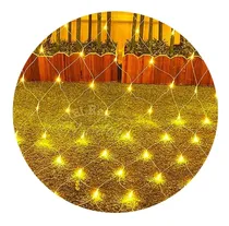 Comprar Luces A Led Calidas Red 150 X 150 Navidad Navideñas Arbol