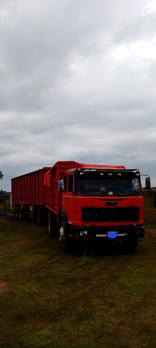 Camion Con Acoplado Helvetica Con Destape 3 Ejes Enganchado