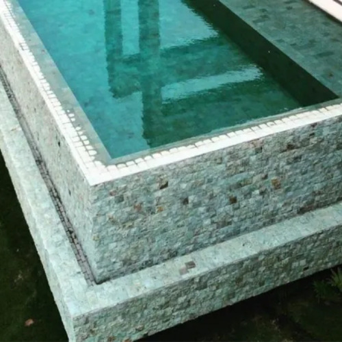 Pedra Piscina Hijau Bruta 10x10 Pedra Hijau Bruta Premium
