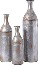 Comprar Decoración De Jarrones De Piso De Metal Galvanizado De Estil